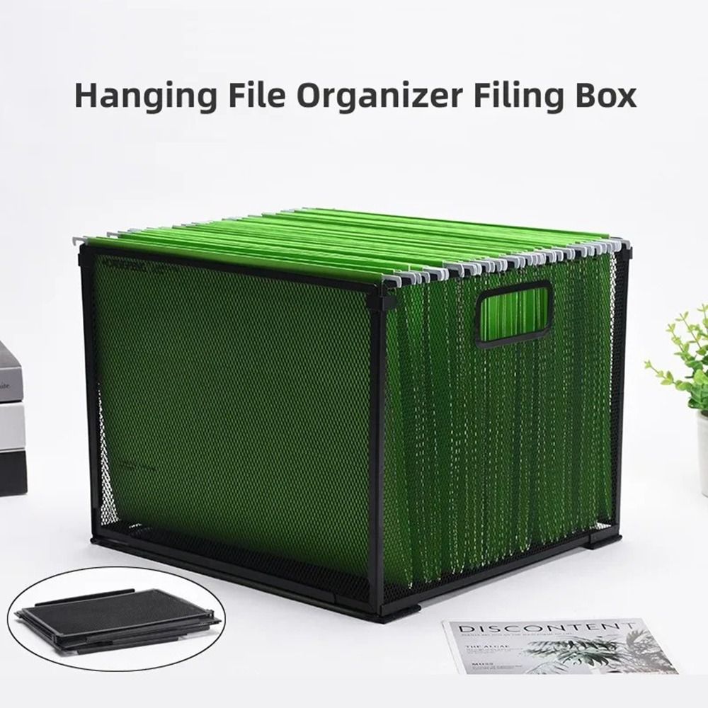 File Cabinet - Organizer na dokumenty z siatki metalowej,
