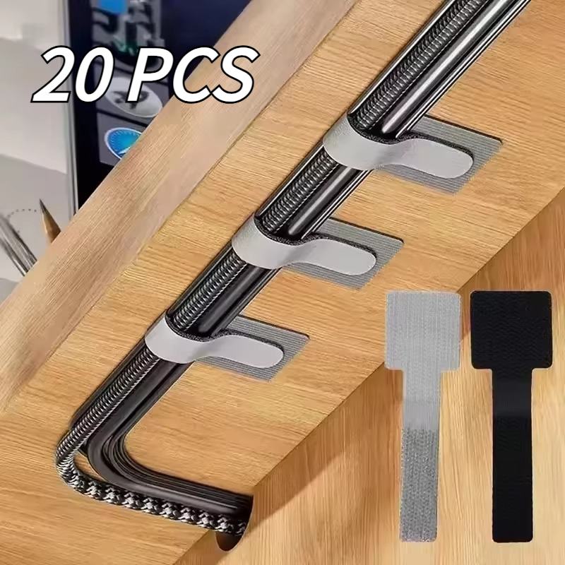 Desk Organizer - Wielorazowe opaski do mocowania kabli, nowy