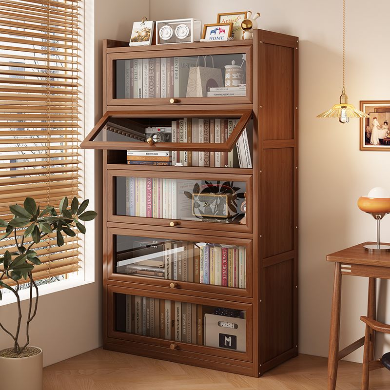 Bookshelf - Wielofunkcyjna biblioteczka bambusowa, duża, drewniana, do