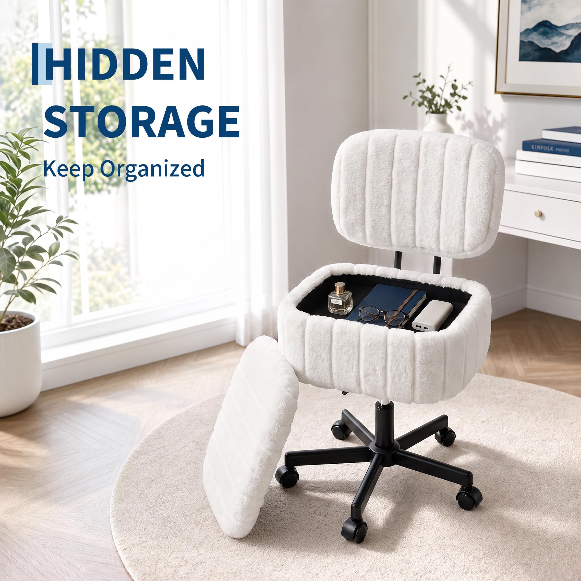 Krzesło do toaletki z miejscem – Office Stool recenzja i cena