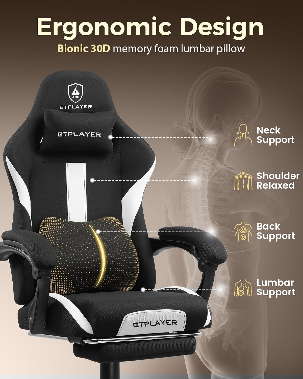LUCKRACER – duża i wygodna krz – Office Chair Cushion recenzja i cena